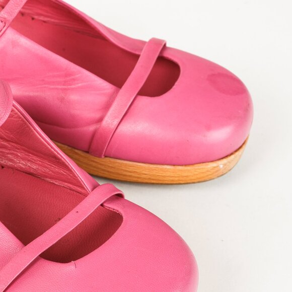Marni Fuchsia Leather Clog - Picture 6 of 9